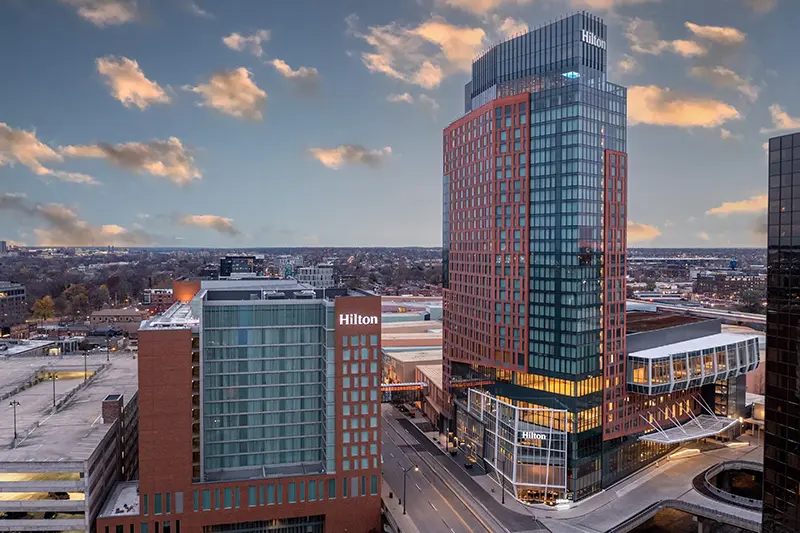 Hilton Columbus Downtown, OH photography by Greg Ceo, photo edited by Valentin Sivyakov